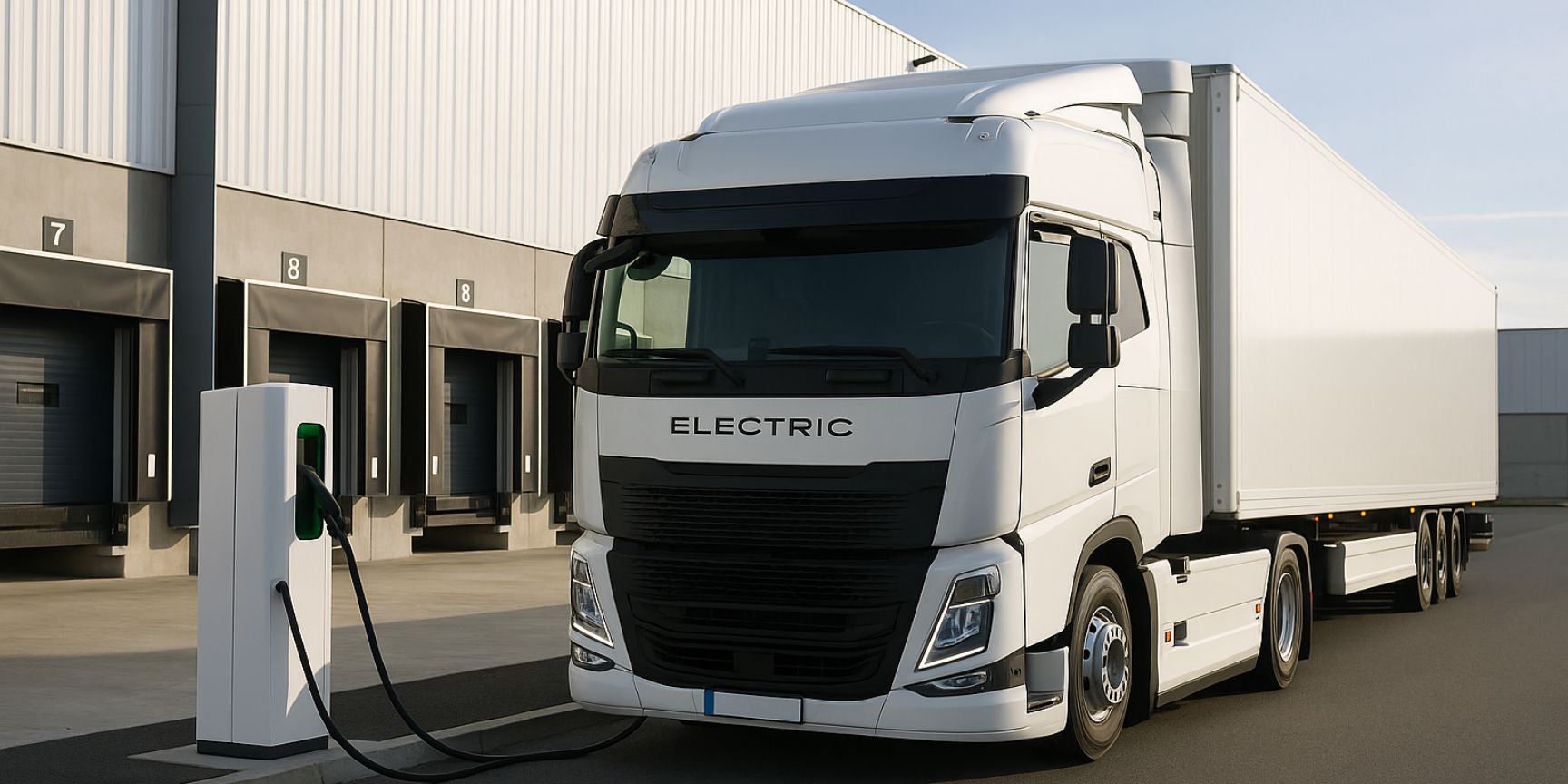 Logistics hall with photovoltaic modules